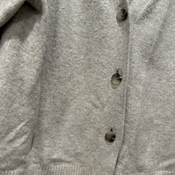 Light Grey Cabi Sweater with 3 Buttons - Soft and Stylish (S, fits like L-XL) - Picture 3 of 5